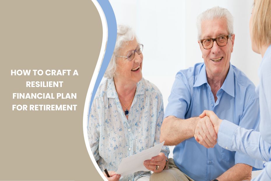 A financial advisor reviewing a retirement plan with a client, discussing income sources and investment strategies